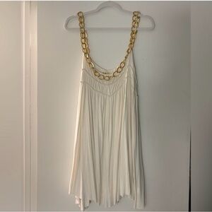 Greek Goddess white party dress